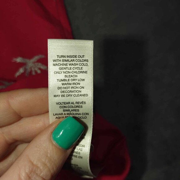 Chicos‎ Women's 3 Vibrant Pink Palm Tree Short Sleeve T-Shirt Beachy Resortwear - Picture 7 of 9